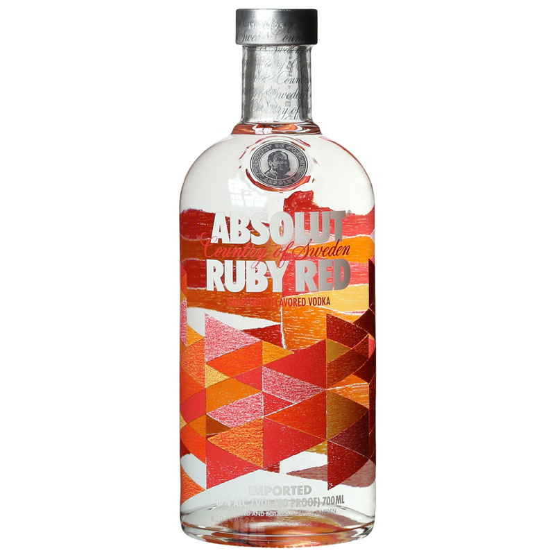 Absolut Ruby Red Imported Vodka 1 Litre
