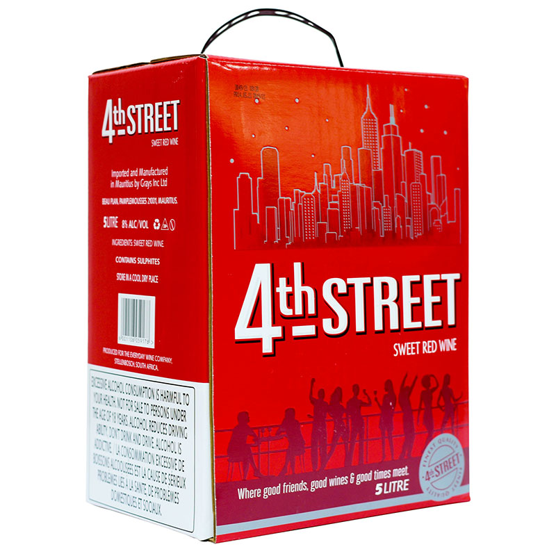 4th Street Natural Sweet Red Wine 5 Litres