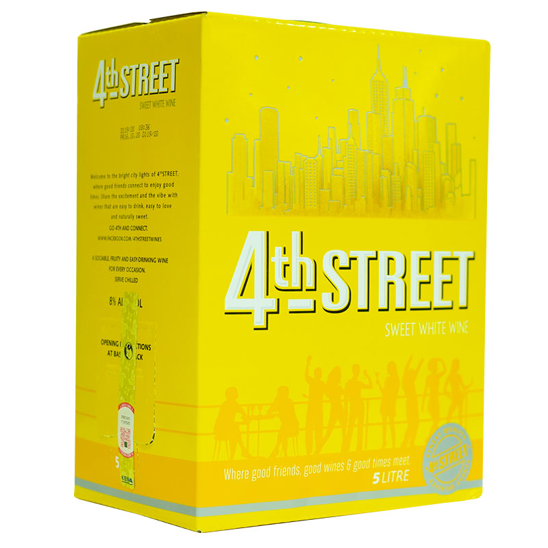 4th Street Natural Sweet White Wine 5 Litres