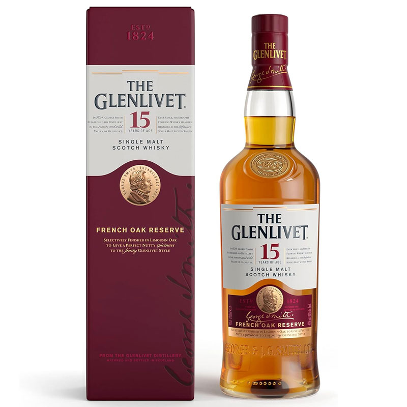 The Glenlivet 15 Years Old Single Malt Scotch Whisky 750ml