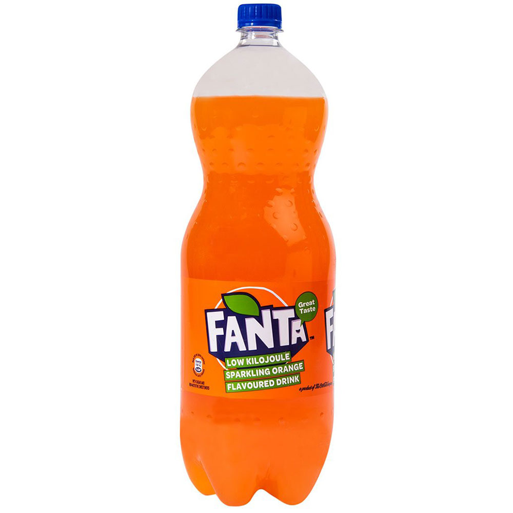 Fanta Orange Flavoured Soda 2 Litres