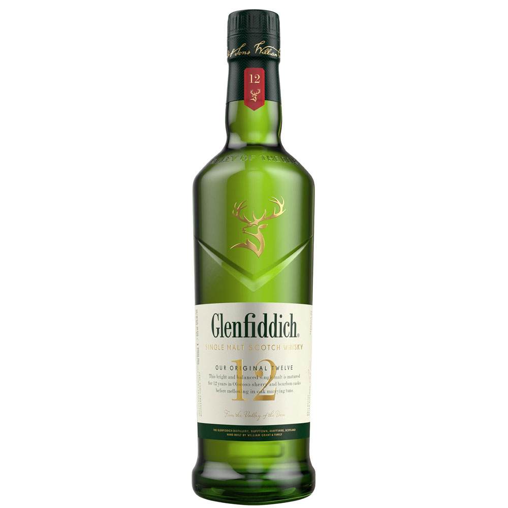Glenfiddich 12 Years Old Single Malt Scotch Whisky 750ml