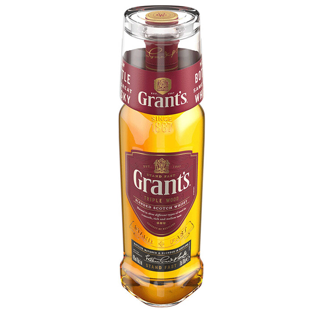 Grant's Triple Wood Whisky With Glass 1 Litre