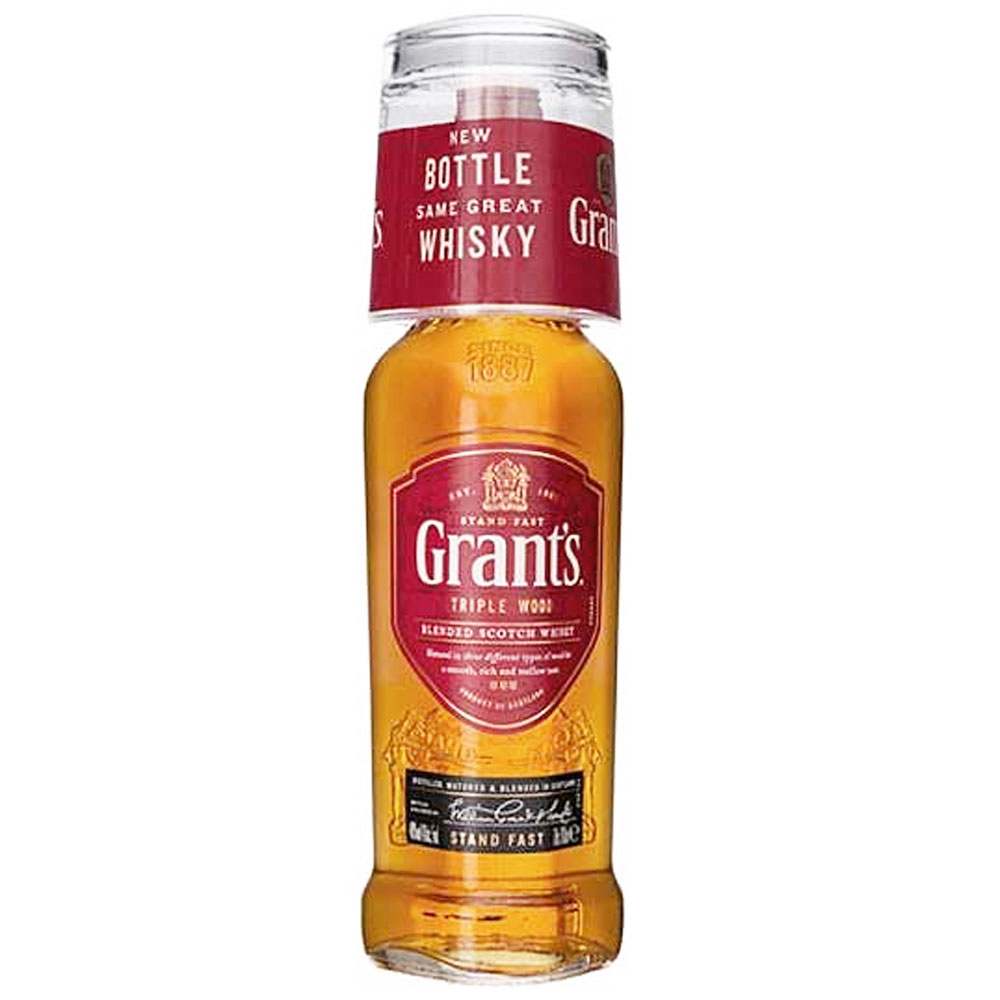 Grant's Triple Wood Whisky 750ml With Glass