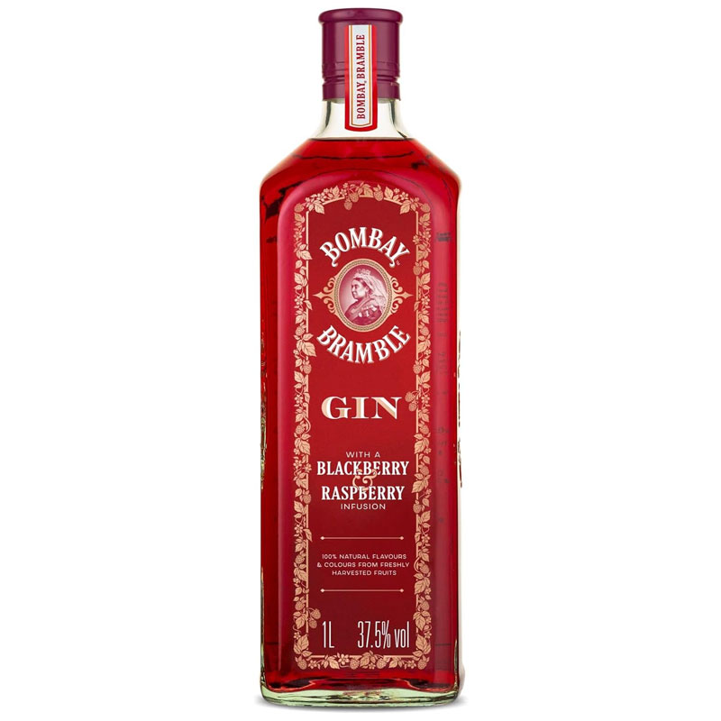 Bombay Bramble Blackberry and Raspberry Flavoured Gin 1 Litre