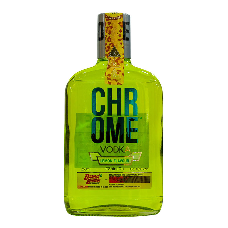 Chrome Vodka Lemon Flavour 250ml