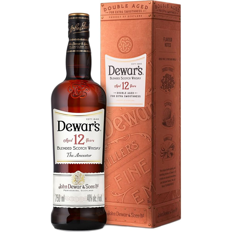 Dewar’s 12 Year Old Blended Scotch Whisky 750ml