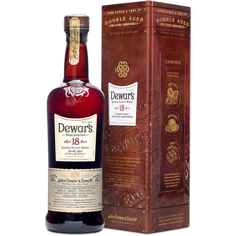 Dewar’s 18 Years Old Blended Scotch Whisky 750ml