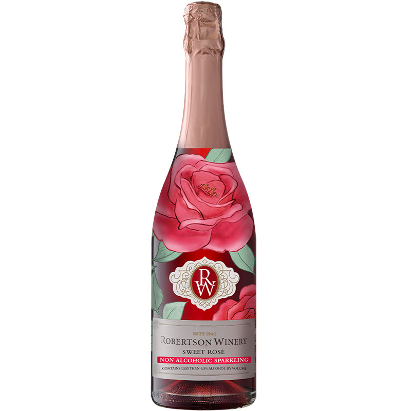 Robertson Winery Non-Alcoholic Sweet Sparkling Pink 750ml