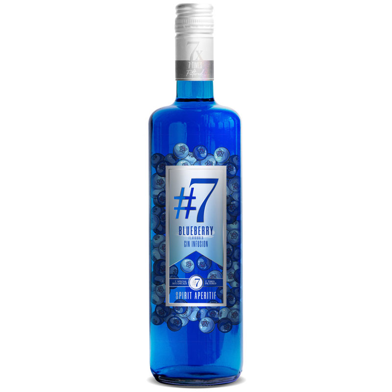 Number #7 Gin Blueberry Flavoured Gin 750ml