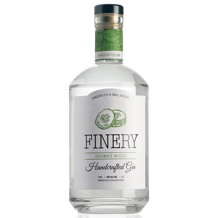 Finery Cucumber Infused Handcrafted Gin 750ml