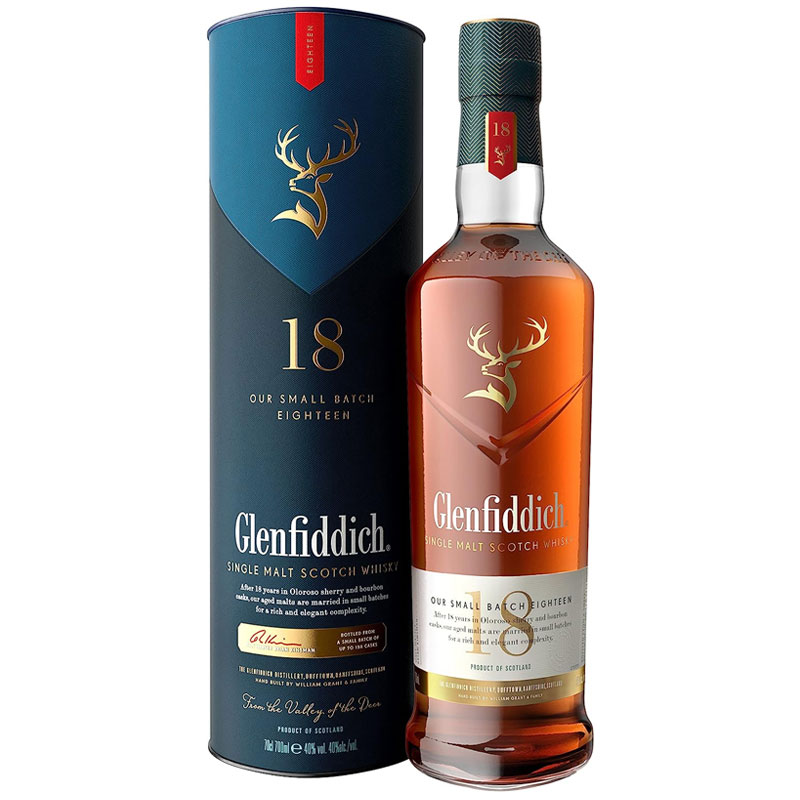 Glenfiddich 18 Year Old Single Malt Scotch Whisky 750ml
