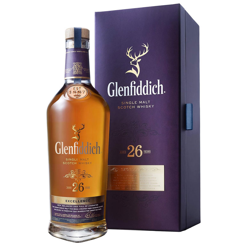 Glenfiddich Excellence 26 Years Old Single Malt Scotch Whisky 700ml