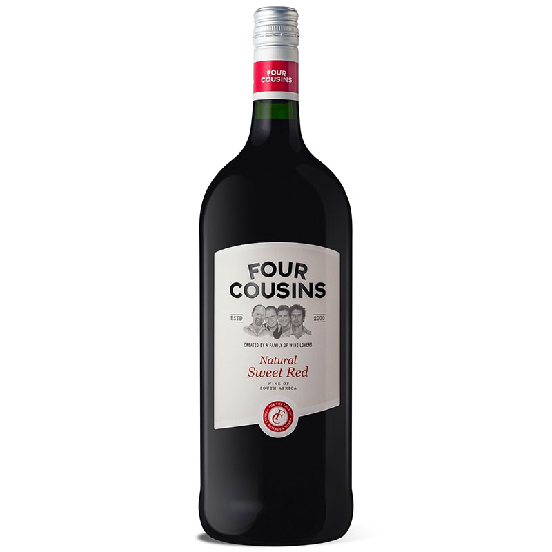 Four Cousins Natural Sweet Red Wine 1.5 Litres
