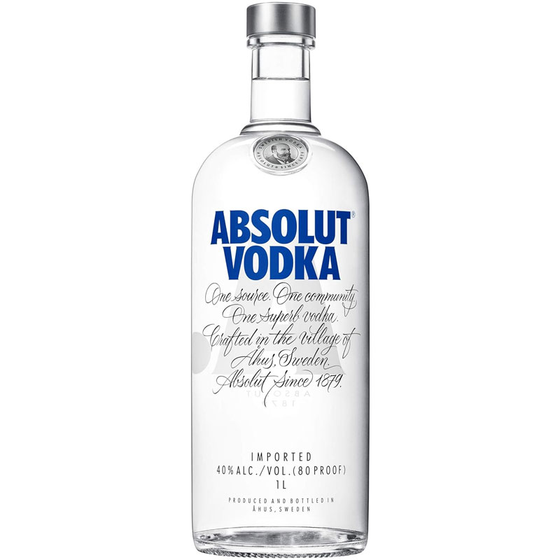 Absolut Imported Vodka 1 Litre