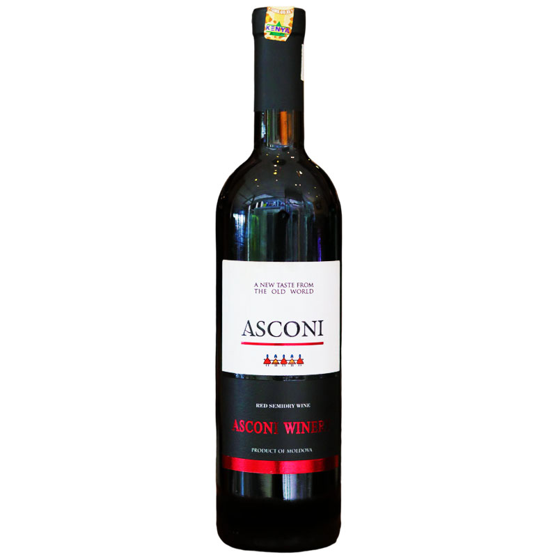 Asconi Red Semi-Dry Wine 750ml