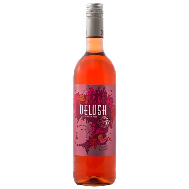 Delush Natural Sweet Rose Wine 750ml 9.5% South Africa