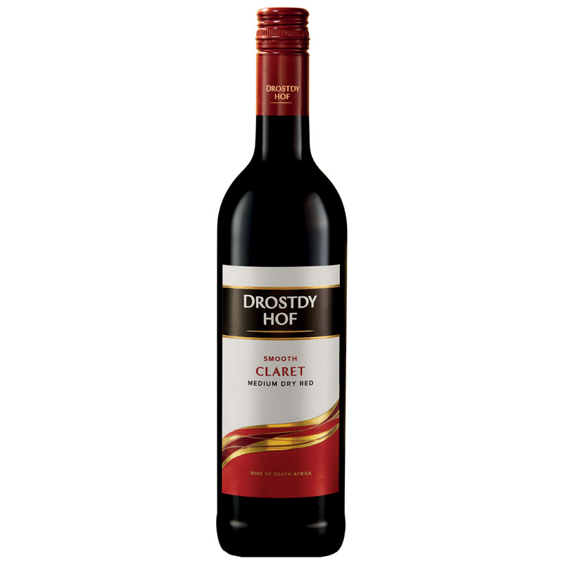 Drostdy Hof Claret Smooth Medium Dry Red Wine 750ml