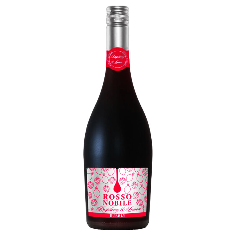 Rosso Nobile Raspberry & Lemon Bubbly Sweet Red Sparkling 750ml