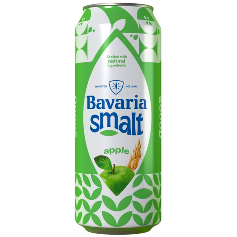 Bavaria Smalt Apple 0.0% ABV Non Alcoholic 500ml Can